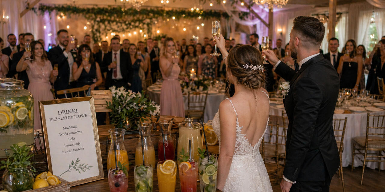 Wesele bez alkoholu krok po kroku: plan, menu i atrakcje, które utrzymają dobrą zabawę
